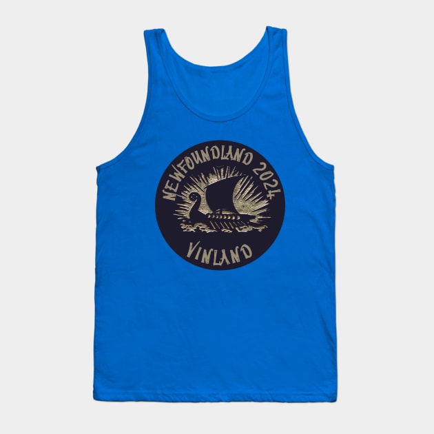 Vinland 2024 Nordic Escapades Leif the Lucky Snorri Newfoundland Tank Top by SailorsDelight